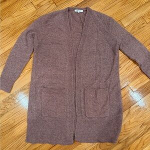 Madewell Long Cardigan Pink/Purple XXS